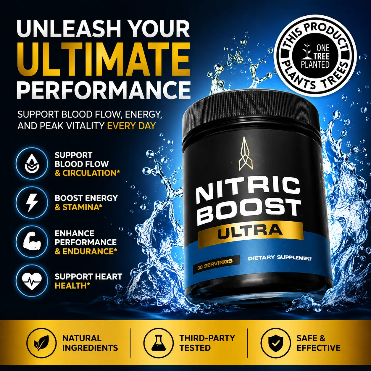 Nitric Boost Ultra for blood flow, energy and endurance